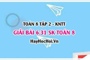 Bài 6.31 SGK Toán 8 Tập 2 Kết nối tri thức